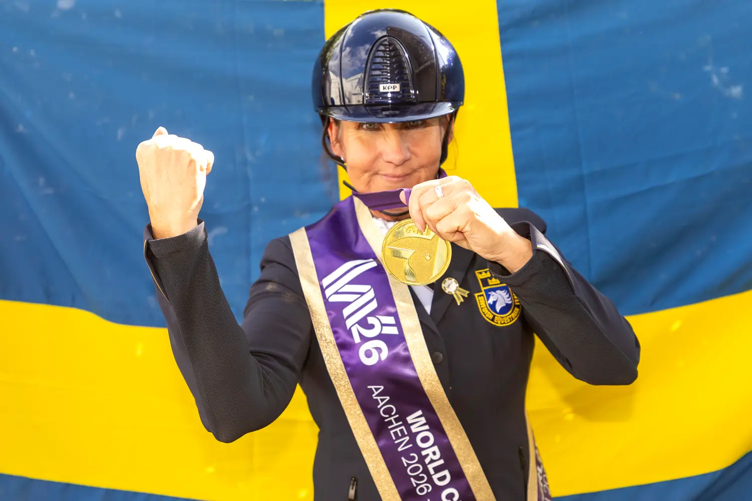 Svensk VM-medalj i paradressyren